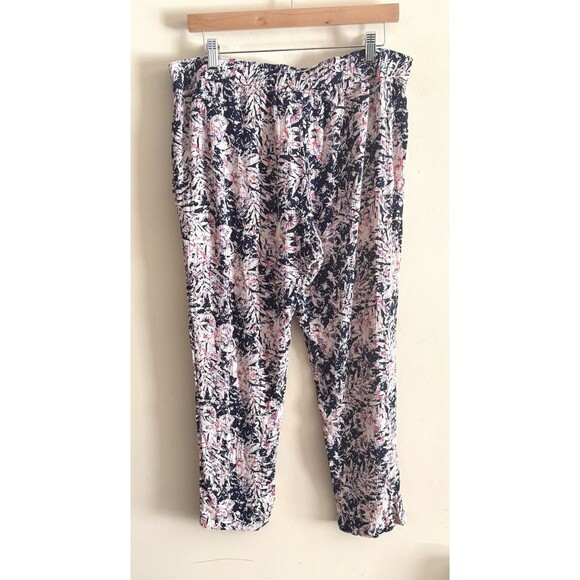 Roxy Woman's electric mile pants printed Tropical Beachy Pull On Large NWT - Picture 5 of 5